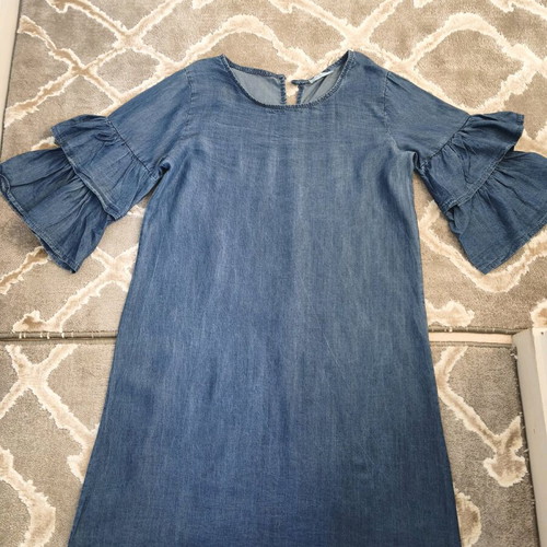 Denim dress Made in Italy 100% Tencel like new, one size