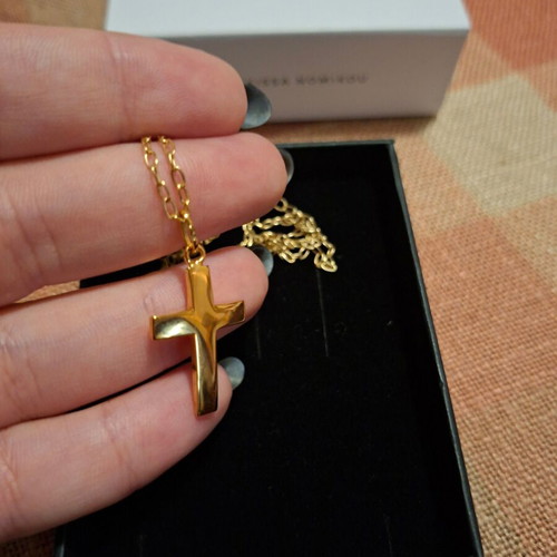 Doukissa Nomikou cross necklace, gold color