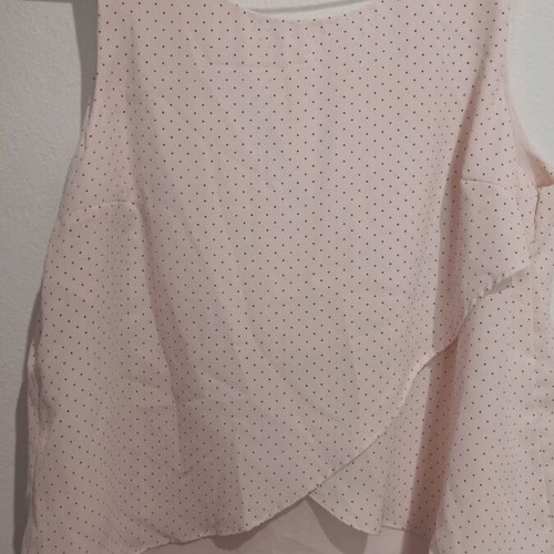 Pink polka dot blouse like new, size S