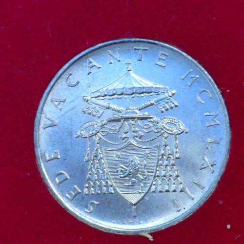 Vatican 500 Lira silver coin 1963 with packaging