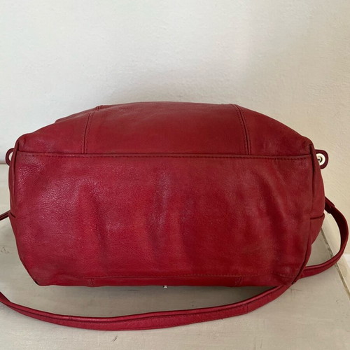 Longchamp Pliage bag model M used, red crossbody