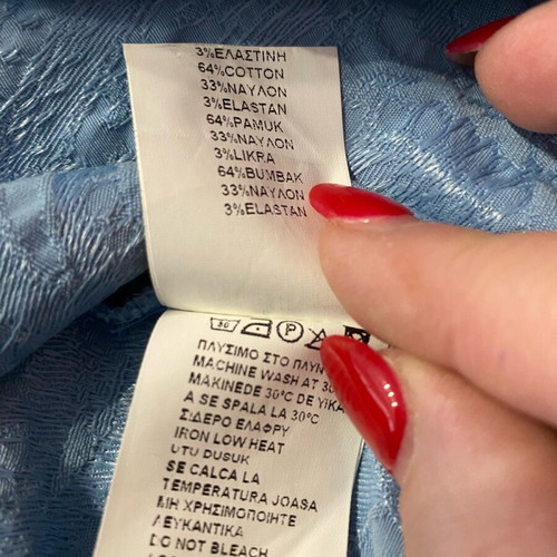 BSB women's set like new, sky blue top and skirt