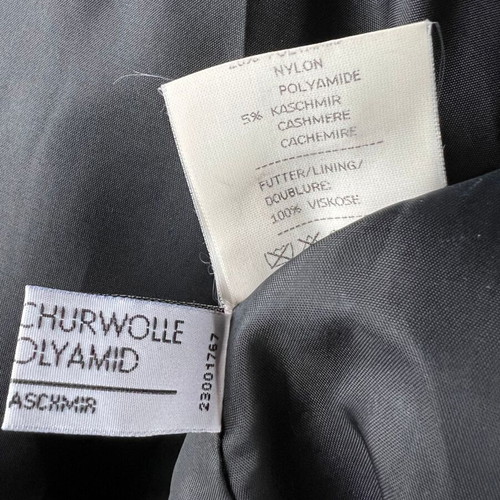 Petite Mademoiselle wool with cashmere coat like new, gray and black, size XL