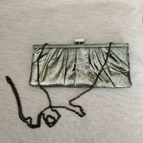 Makgio women's bag like new, evening fabric clutch