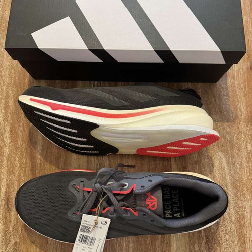 Supernova Rise 2 Adidas athletic shoes new with tags, size 46.5, black