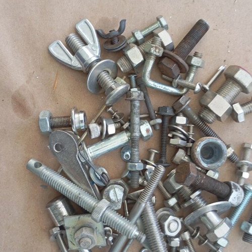 Bolts and nuts new, metal fastening components