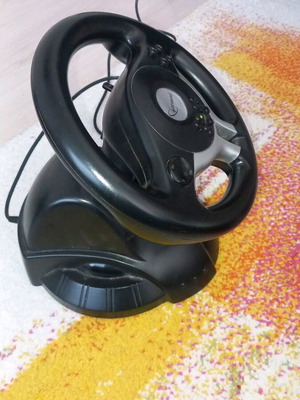 Gembird STR-RaceForce steering wheel used for PC and PS3