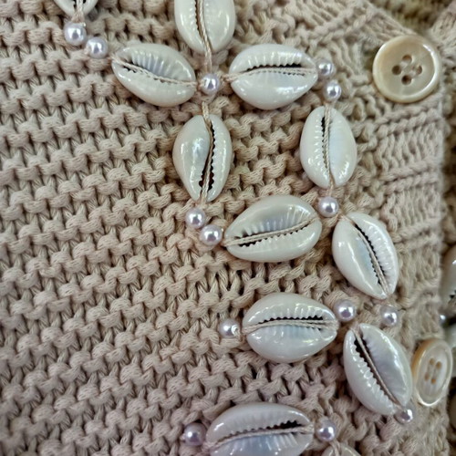 Moschino Cheap and Chic summer cotton cardigan like new, size M, beige