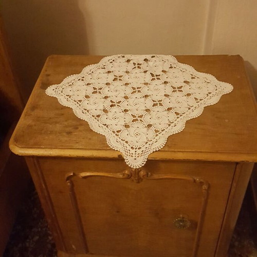 Vintage bedroom set used with double bed, nightstands and dressing table