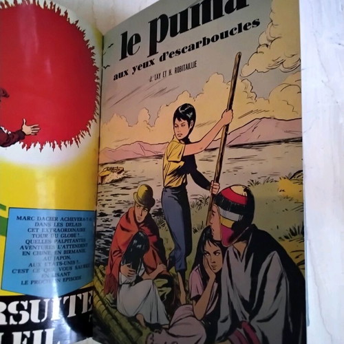 Volume of 7 French comics used, good condition, 1952+