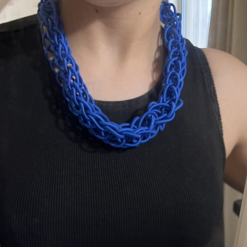 Handmade blue necklace like new