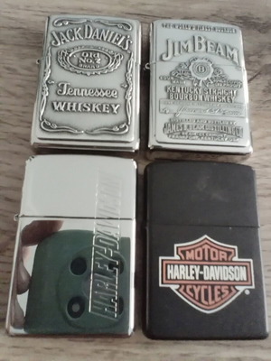 Zippo lighters made in USA, pack of 4, like new