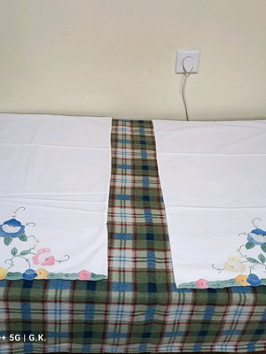 Калъфки за възглавници с бродерия 48 × 75 см като нови