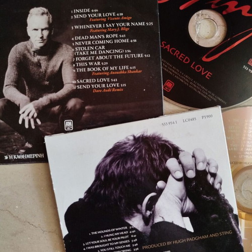 CDs used, pack of 5 with Sting, Oasis, Pink Floyd, Notorius