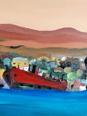 Acrylic on cardboard new 20×30cm without frame