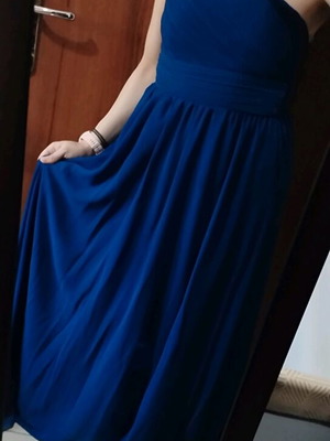 Maxi dress blue like new Eva et Lola