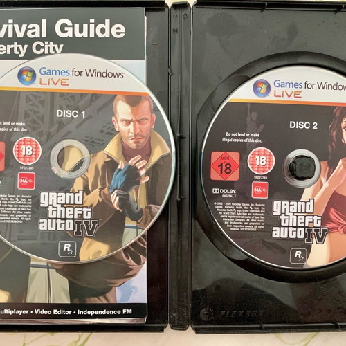 Gta IV PC full game like new, collectible with manual and survival guide