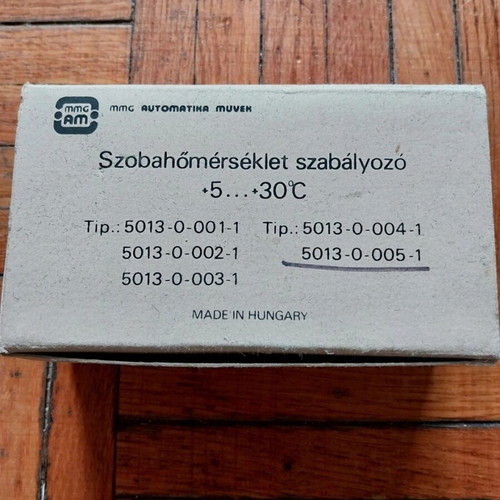 Χειροκίνητος θερμοστάτης χώρου καινούργιος NOS στο κουτί