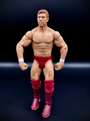 WWE Mattel Daniel Bryan Action Figure with Classic Red Trunks like new