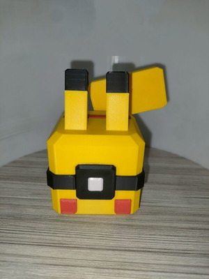 Minecraft Pikachu PokeBall 3D printed decorative figure new