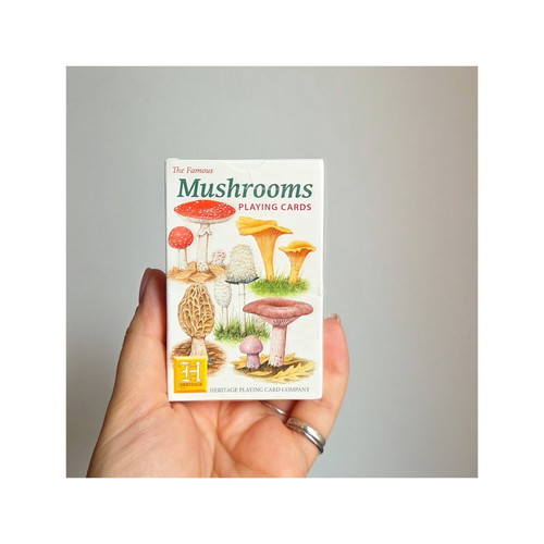 The Famous Mushrooms Playing Cards by Heritage Playing Card Company
