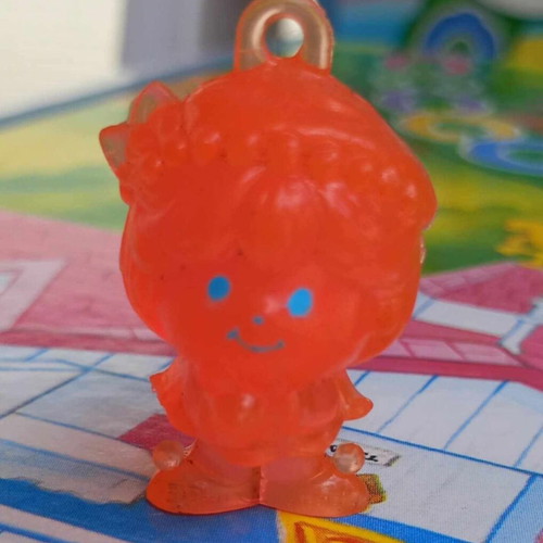 Vintage Greek Charmkins rare pink mini figure Hasbro like new