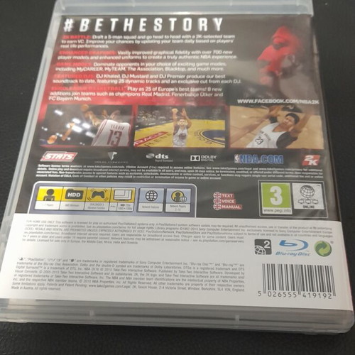 NBA 2K16 PS3 game used, sports