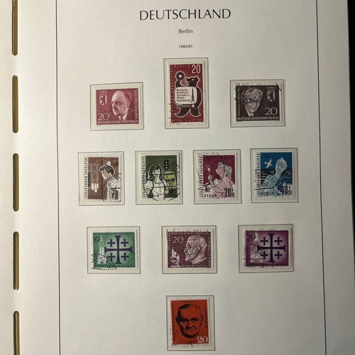 Lighthouse Album with 59 Presentation Sheets for German Stamps like new