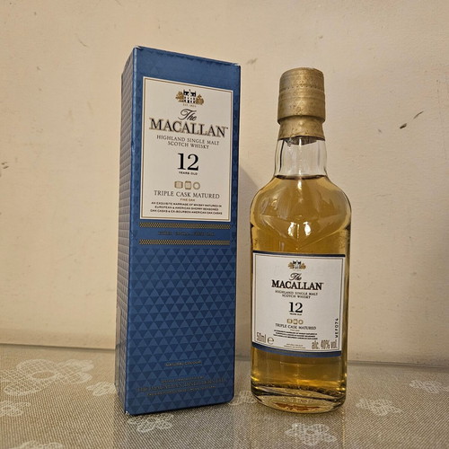 Macallan 12yo Triple Cask Whisky miniature new