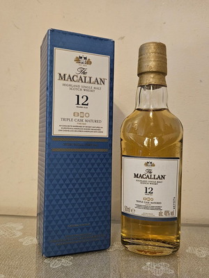 Macallan 12yo Triple Cask Whisky miniature new