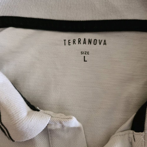 Terranova polo shirt white size L like new