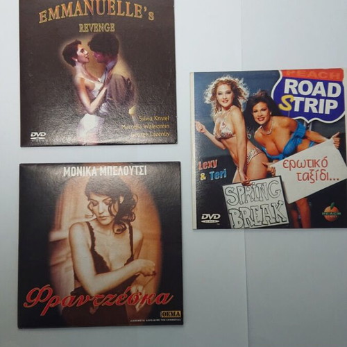 Collectible DVDs like new, 3 pieces, romantic genre