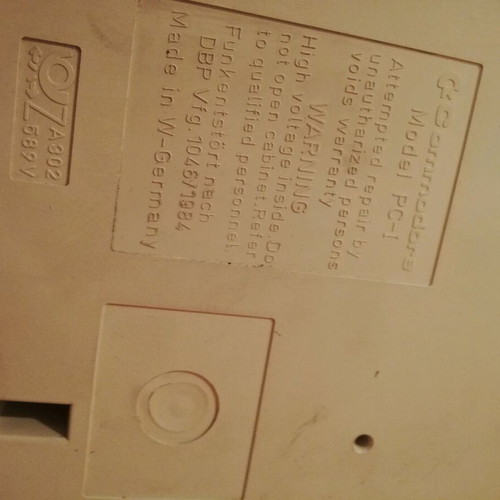 Commodore PC1 computer 1985 used with keyboard, non-working