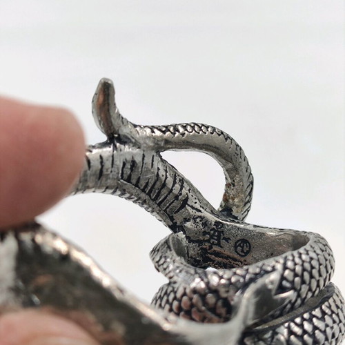 Alchemy Gothic ring used, silver, size 19.5 mm