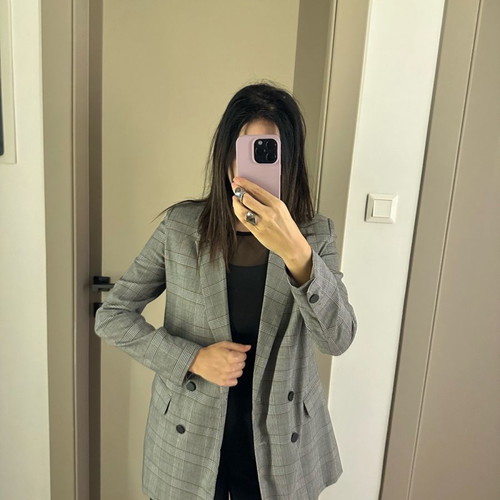 Manosque jacket used, size S, colorful checkered
