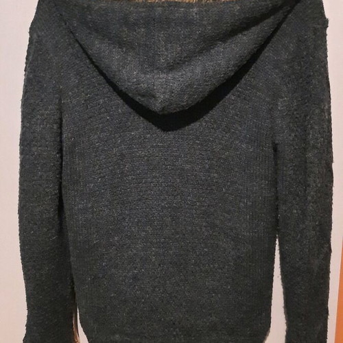 Funky Buddha fur jacket small used, gray-anthracite