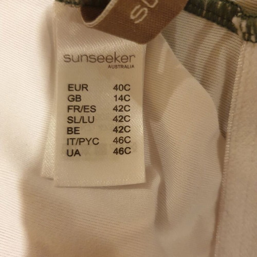 Sunseeker luxury one-piece swimsuit new, olive green shade, size M-L
