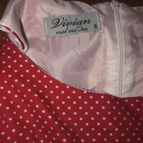Vivian red polka dot dress for girls 6 years