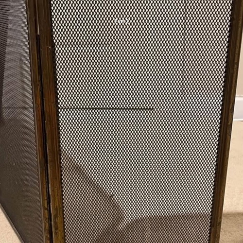 Fireplace screen bronze like new, needs polishing