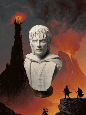 Προτομή Frodo 3d printed καινούργιο, ύψος 12 εκατοστά