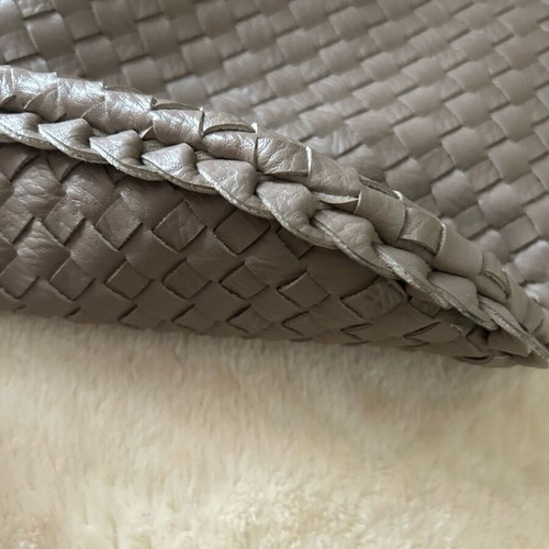 Shoulder bag made of eco leather new, beige