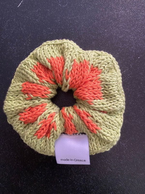 Πλεκτό scrunchie βαμβακερό καινούργιο με διαφορετικό παιχνίδι χρωμάτων