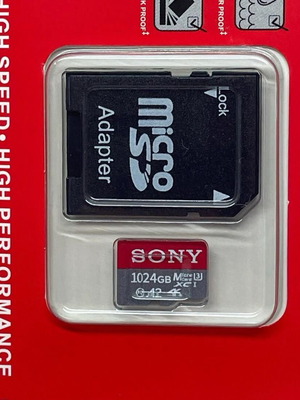 Micro SD Card 1 Tb New, Sealed with Adapter