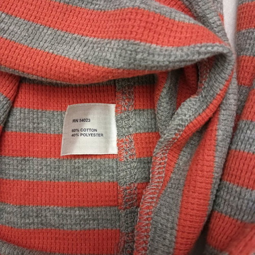 GAP men's long-sleeve spring shirt medium like new, gray orange