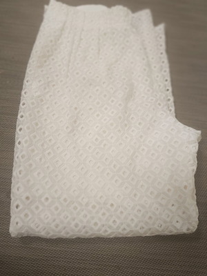Stella McCartney wide lace pants used, white, size medium