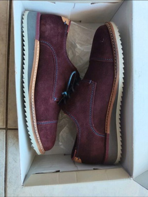 Unisex παπούτσια από καστόρι Ted Baker καινούργια, μέγεθος 41, μπορντό