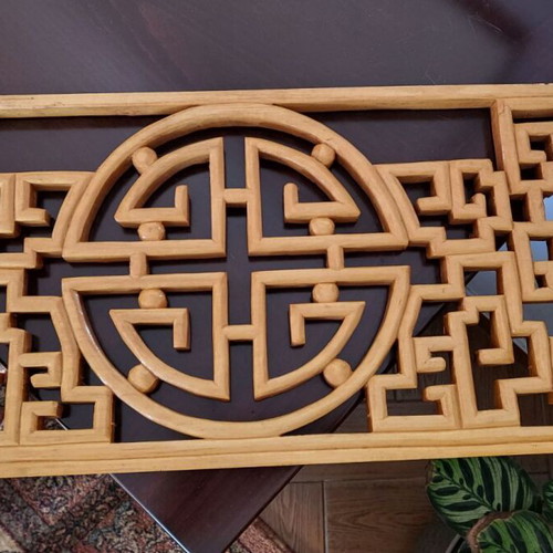 Chinese Wooden Carved Decorative with pattern