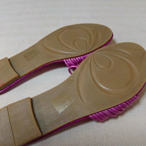 Women’s flat fuchsia mules new, size 38
