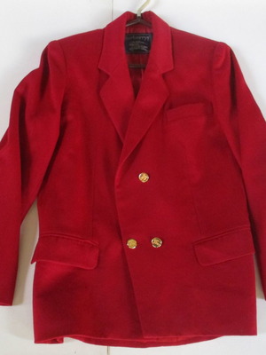 Burberrys women's jacket new, 70% wool 30% cashmere, burgundy red