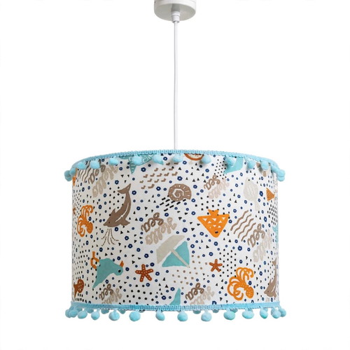 Children's ceiling light with sea creatures, dimensions 35x20, E27 oxygen lampshades